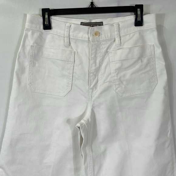 J. Crew Point Sur Wide Leg Cropped Pant Size P30 Petite EUC - Picture 2 of 10